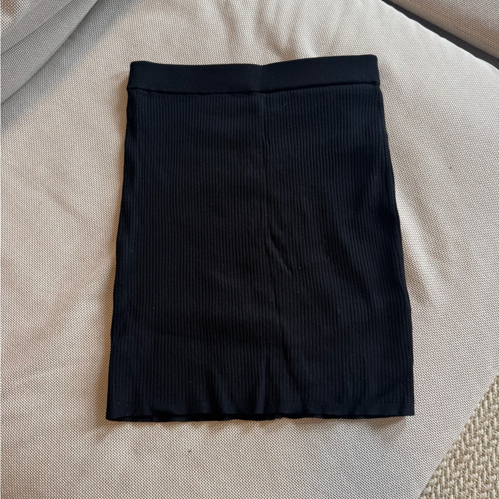 Wilfred Aritzia Black Ribbed Women's Skirt